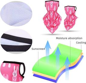 img 2 attached to Bandanas Loops Gaiter School Scarf Girls' Accessories via Cold Weather