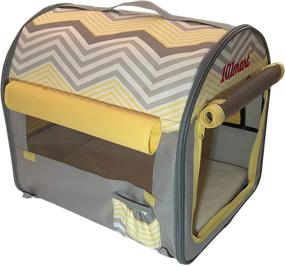 img 2 attached to 🐾 101mart Premium Collapsible Pet Crate: Portable Pet Kennel and Tent for Home and Travel. Heavy-Duty, Water-Resistant. Ideal for Indoor and Outdoor Use.