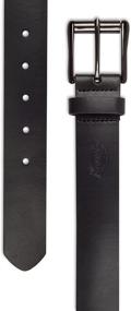 img 1 attached to Dickies Mens Leather Stitch Black Men's Accessories : Belts