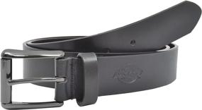 img 3 attached to Dickies Mens Leather Stitch Black Men's Accessories : Belts