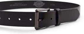 img 2 attached to Dickies Mens Leather Stitch Black Men's Accessories : Belts