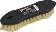 🧹 efficient 8.5 inch tampico scrub brush with stiff natural fibers for corner cleaning, patio furniture, siding, trash cans: quickie tampico scrub brush logo