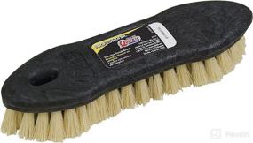 img 2 attached to 🧹 Efficient 8.5 Inch Tampico Scrub Brush with Stiff Natural Fibers for Corner Cleaning, Patio Furniture, Siding, Trash Cans: Quickie Tampico Scrub Brush