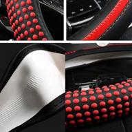 roer car steering wheel cover with comfortable interior accessories logo