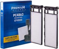 🔍 high-quality pg cabin air filter pc4863 for infiniti qx4, g20, nissan altima, and pathfinder (1998-2004) - improve air quality and protect your vehicle's hvac system logo