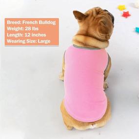 img 1 attached to KYEESE 2 Pack Рубашки для собак Собаки Дышащий мгновенный жилет для собак Легкий для летней одежды для собак (средний (упаковка из 2), розовый + серый)