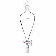 deschem 250ml pyriform separatory funnel with ptfe stopcock - perfect for laboratory use logo