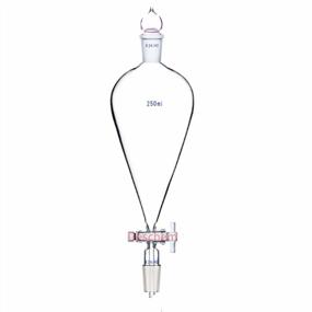 img 4 attached to Deschem 250Ml Pyriform Separatory Funnel With PTFE Stopcock - Perfect For Laboratory Use