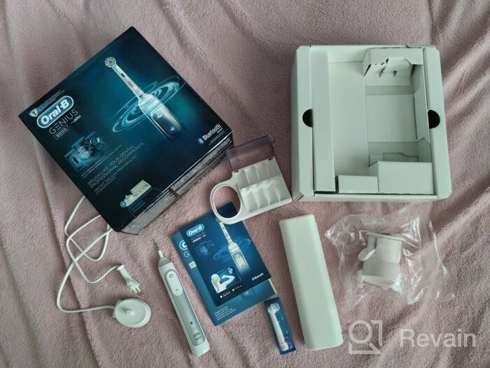 img 1 attached to Bluetooth-Enabled Sakura Pink Oral-B Genius 8000 Electric Toothbrush review by Agata Zimka Semeniuk ᠌