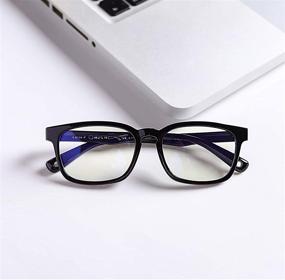 img 2 attached to Blue Light Blocking Glasses For Kids Age 3-12 | TPEE Rubber Eyeglasses Boys Girls