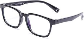 img 4 attached to Blue Light Blocking Glasses For Kids Age 3-12 | TPEE Rubber Eyeglasses Boys Girls