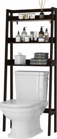img 4 attached to Maximize Bathroom Storage With UTEX 3-Shelf Organizer Over Toilet In Espresso Finish