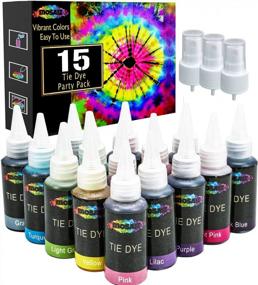 img 4 attached to 15-Color Mosaiz Spray Tie Dye Kit For Creative DIY Fabric Dyeing Activities Indoors Or Outdoors - Perfect Summer Fun For Kids And Adults