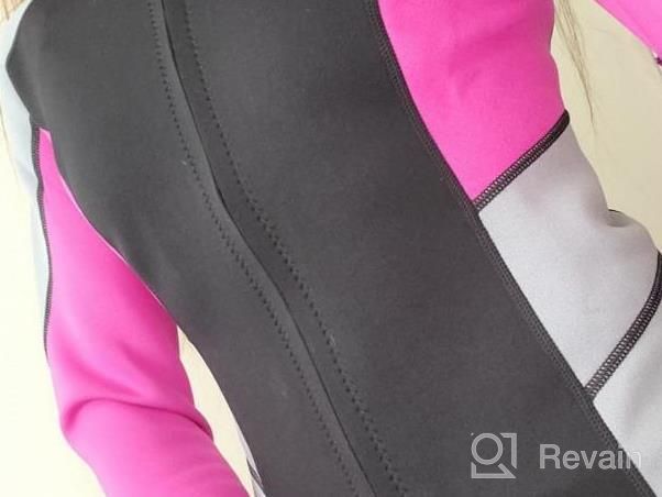 img 1 attached to CtriLady Women'S Wetsuit Top - 1.5Mm Neoprene Long Sleeve Jacket With Front Zipper For Water Sports review by Brandon Carraway