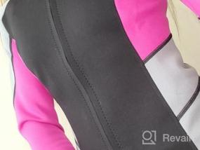 img 6 attached to CtriLady Women'S Wetsuit Top - 1.5Mm Neoprene Long Sleeve Jacket With Front Zipper For Water Sports