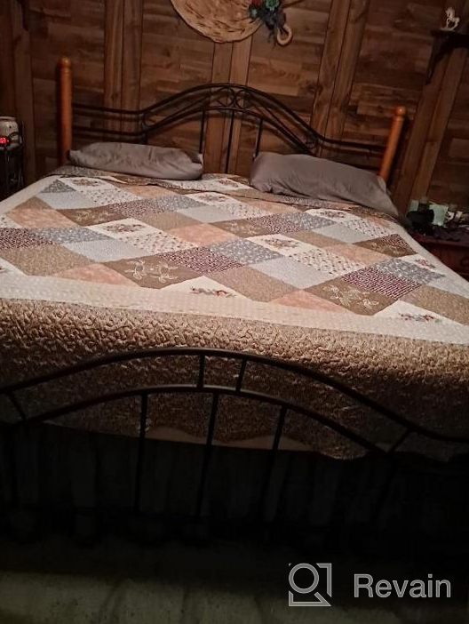 img 1 attached to Travan 2-Piece Twin Quilt Sets With Sham Oversized Bedding Bedspread Reversible Soft Coverlet Set, Twin Size review by Jason Ingram