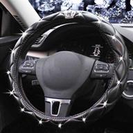 rhinestone steering universal interior accessories logo