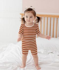 img 1 attached to Милый комплект хлопковой пижамы для малышей с облегающей посадкой для мальчиков и девочек: размеры 6–7 лет, одежда для сна AVAUMA