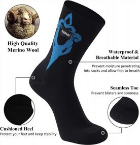 img 2 attached to Stay Dry And Comfortable With SuMade Merino Wool Waterproof Socks For Hiking, Cycling, And Wading