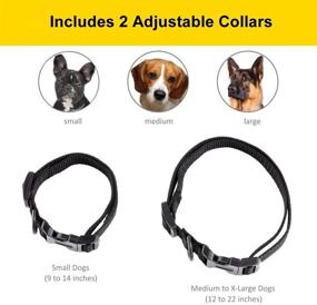 img 2 attached to 🐶 eXuby Shock Collar for Small Dogs - Dual Collar Set (Small & Medium) with Training Clicker – 3 Modes (Sound, Vibration & Shock) and Rechargeable Batteries