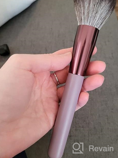 img 1 attached to EIGSHOW 15 Piece Professional Makeup Brush Set In Grey For Liquid, Cream, And Powder Cosmetics - Ideal For Foundation, Powder, Concealers, Eye Shadows, And More review by Aaron Zaragosa