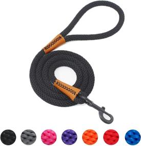 img 3 attached to 🐾 LynxKing Braided Rope Dog Lead Leashes: Durable and Stylish Leash for Medium to Large Dogs (4 Feet, Black)