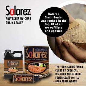 img 3 attached to Экологически чистый наполнитель и защитный лак Solarez UV Cure Grain Filler & Sealer - идеально подходит для изготовления мебели, гитар, бильярдных кий и деревянных изделий своими руками!