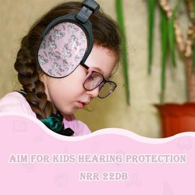 img 1 attached to Kids Ear Protection 3 Pack - Hearing Safety Muffs For Children Sensory Issues, Adjustable Noise Reduction Earmuffs For Concerts, Fireworks, Air Shows (RAP&Unicorn&Skull)