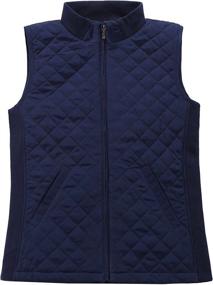 img 4 attached to Bienzoe Casual Quilted Sleeveless Stretch Women's Clothing in Coats, Jackets & Vests