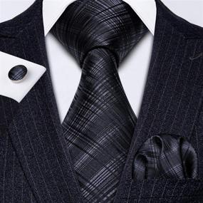 img 2 attached to 👔 Stylish Business Men's Accessories: Barry Wang Neckties, Handkerchief Cufflinks, and More!