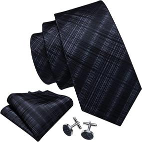 img 3 attached to 👔 Stylish Business Men's Accessories: Barry Wang Neckties, Handkerchief Cufflinks, and More!