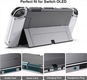 img 1 attached to Комплект аксессуаров Ultimate Switch OLED — комплект из 16 предметов с чехлом для переноски, крышкой консоли, защитной пленкой для экрана, подставкой и игровым чехлом для Nintendo Switch OLED