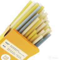 🌾 equo rice straws - pack of 50, standard, disposable, biodegradable, compostable, plastic-free logo