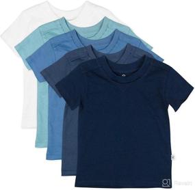 img 4 attached to Premium Quality HonestBaby Organic Cotton Short Sleeve T-Shirt Multi-Packs: Ultimate Comfort for Your Little One