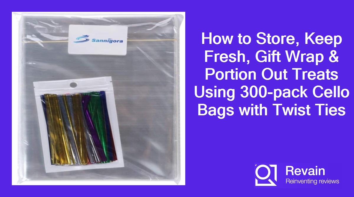 Article How to Store, Keep Fresh, Gift Wrap & Portion Out Treats Using 300-pack Cello Bags with Twist Ties