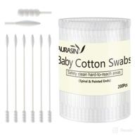 🌼 gentle baby cotton swabs - 200pcs for ear & nose cleaning (spiral and pointed) logo