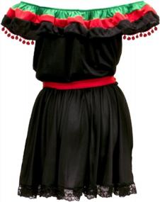 img 2 attached to Получите удовольствие от нашего пряного костюма танцовщицы сальсы Senorita на Хэллоуин для женщин!