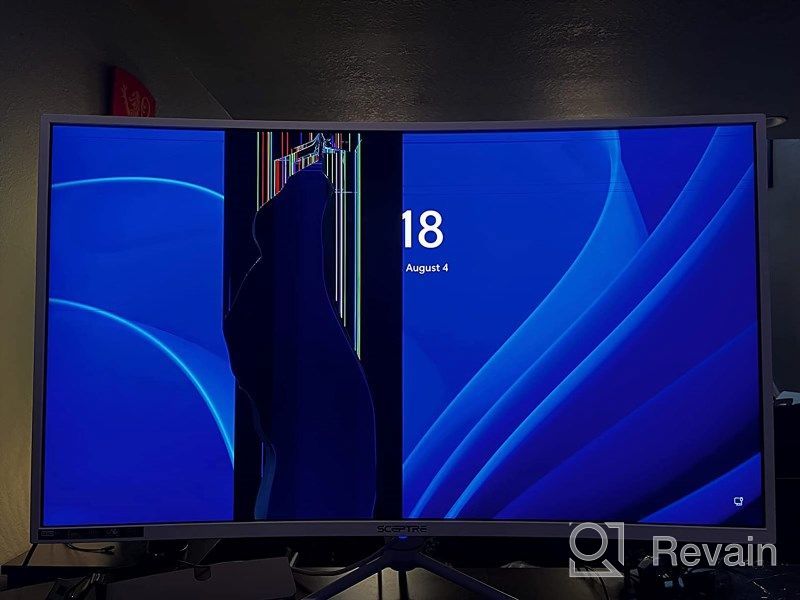 img 1 attached to 💠 Sceptre C408B QWN168W: 38.5-inch Curved Class DisplayPort with 2560X1440P Resolution, 165Hz Refresh Rate, Frameless Design, Blue Light Filter, Height Adjustment, Built-In Speakers, HDMI, and HD Connectivity review by Will Pro