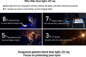 img 1 attached to Voogueme Glitter Blocking Glasses OP01860 05