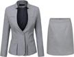 women's 2 piece business skirt suit set office lady slim fit blazer and skirt 1 logo