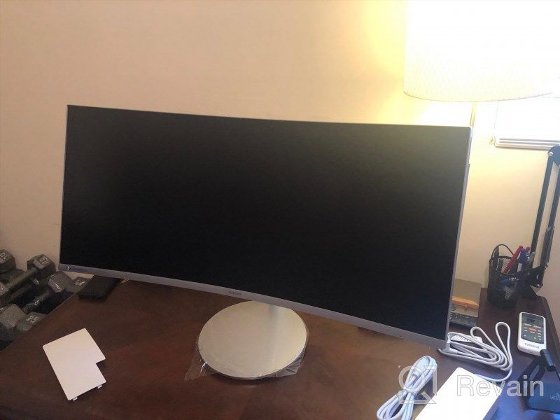 img 1 attached to 💻 Samsung CJ791 Thunderbolt Curved Monitor 34" 3440x1440p 100Hz with Wide Screen and USB Hub, LC34J791WTNXZA review by Darrin Pennington