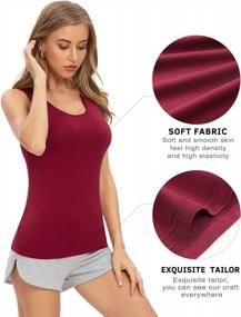 img 3 attached to Women'S Adjustable Spaghetti Strap Tank Top - AMVELOP Camisole