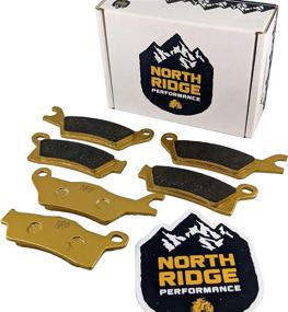 img 4 attached to 🛵 2013-2022 Can-Am Outlander Ceramic Brake Pad Set for Front & Rear - 450, 500, 570, 650, 850, 1000