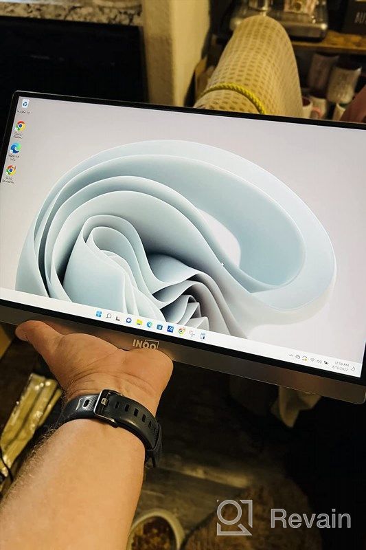 img 1 attached to INOO External Computer Portable Monitor: 15.8", FHD 1920X1080P, 60Hz, Built-In Speakers, Flicker-Free, Blue Light Filter, HD review by Seuz Lundien