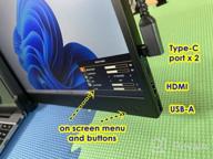 img 1 attached to 📈 Enhance Your Productivity with CIDETTY OFIYAA Portable Monitor Display Extender - 12", 1920X1080P, 60Hz, Glossy Screen, OFIYAA P1, IPS, HDMI". review by Sean Neal