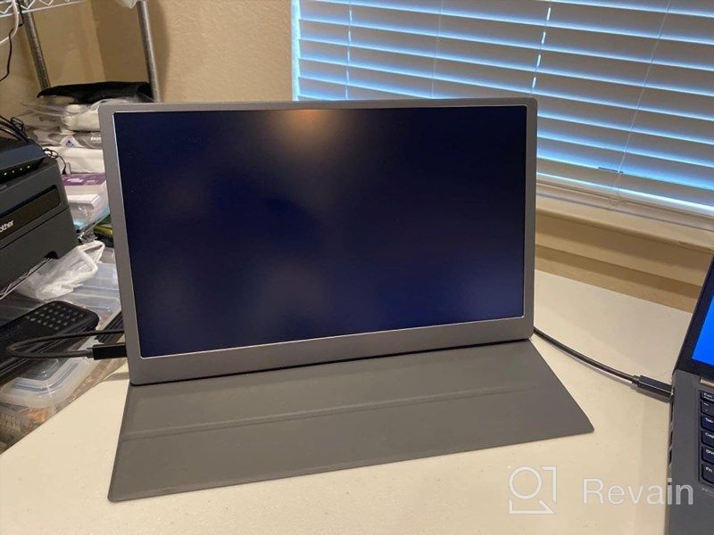 img 1 attached to 🖥️ Upperizon U156UH: Portable 4K Monitor with Frameless Display, Built-In Speakers, Anti-Glare Coating, and Flicker-Free Technology review by Richard Fox