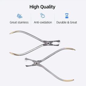 img 2 attached to Dental Surgical Tool: Orthodontic Band Removing Plier With White Cap For Bracket, Bands, Wire Removal