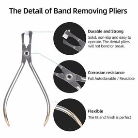 img 1 attached to Dental Surgical Tool: Orthodontic Band Removing Plier With White Cap For Bracket, Bands, Wire Removal