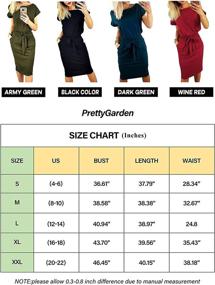 img 1 attached to PRETTYGARDEN Womens Casual Bodycon Pockets Women's Clothing - Dresses