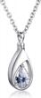 celebrate life with a 925 sterling silver cz teardrop ashes keepsake pendant necklace - perfect memorial gift logo